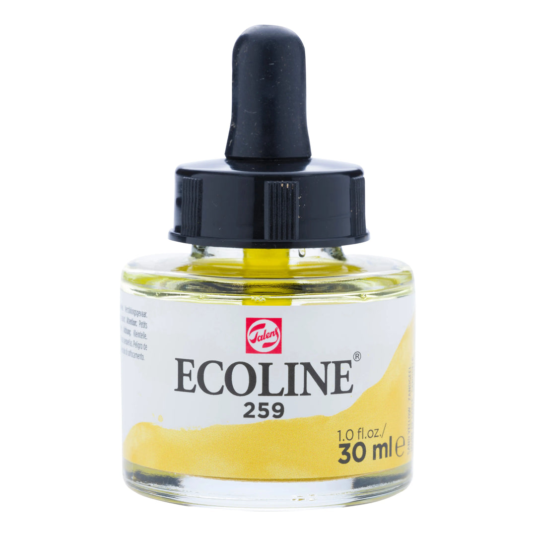 Ecoline Flüssige Wasserfarbe Flasche 30 ml Sandgelb 259