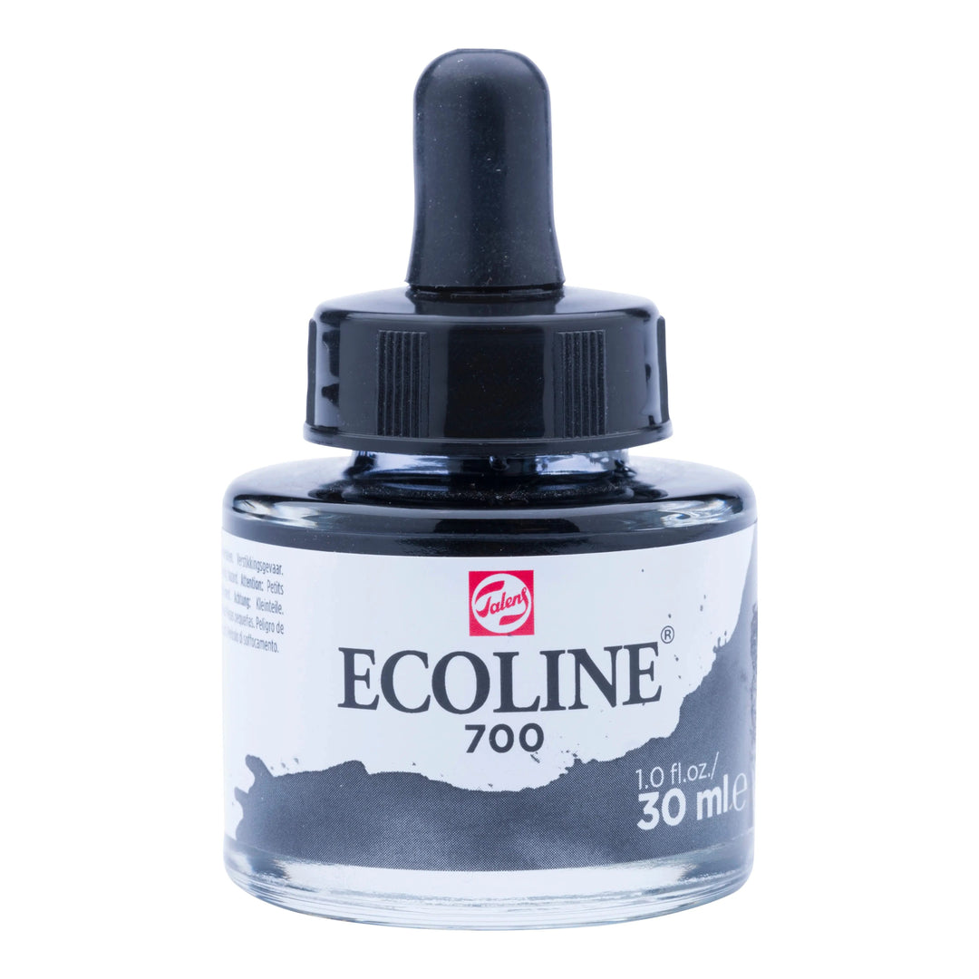 Ecoline Flüssige Wasserfarbe Flasche 30 ml Schwarz 700
