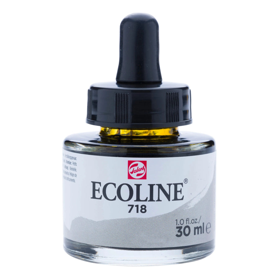 Ecoline Flüssige Wasserfarbe Flasche 30 ml Warmgrau 718