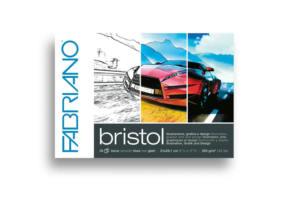 Fabriano Bristol Block - A4 - 250g - 20 Blatt