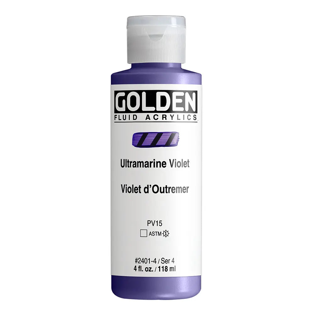Golden Fluid Acrylfarbe Ultramarinviolett 118 ml