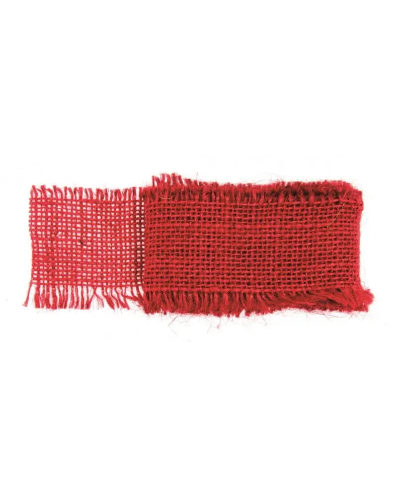 Juteband rot 40mm 1m