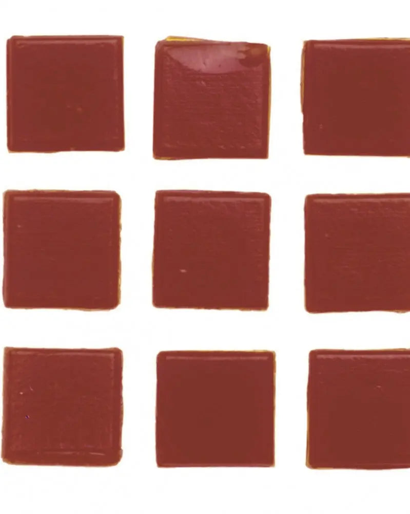 Mosaiksteine 10x10mm 100g dunkelrot