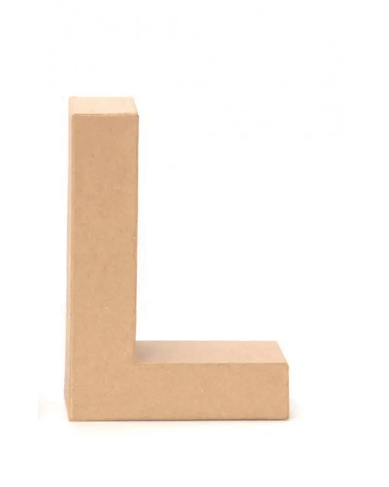 Papp-Buchstabe L 17,5X5,5cm