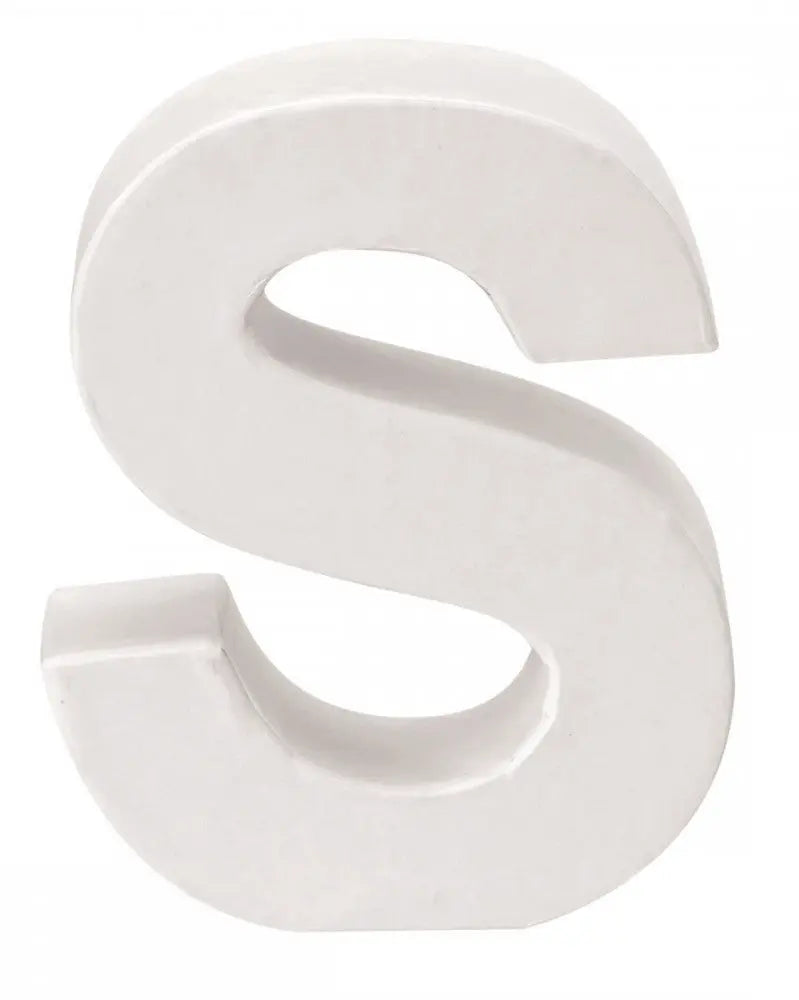Papp-Buchstabe S 10x3,5cm FSC Mix