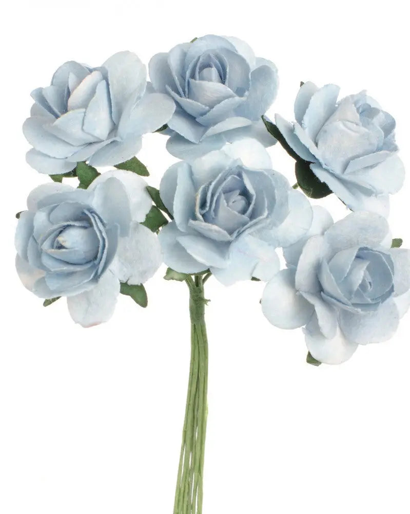 Röschen 6 Blüten blau