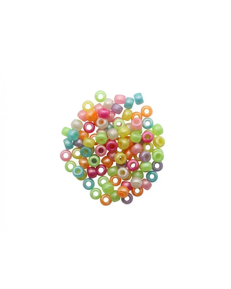 Schmuck-Perlen 6x9mm 25g Pastel
