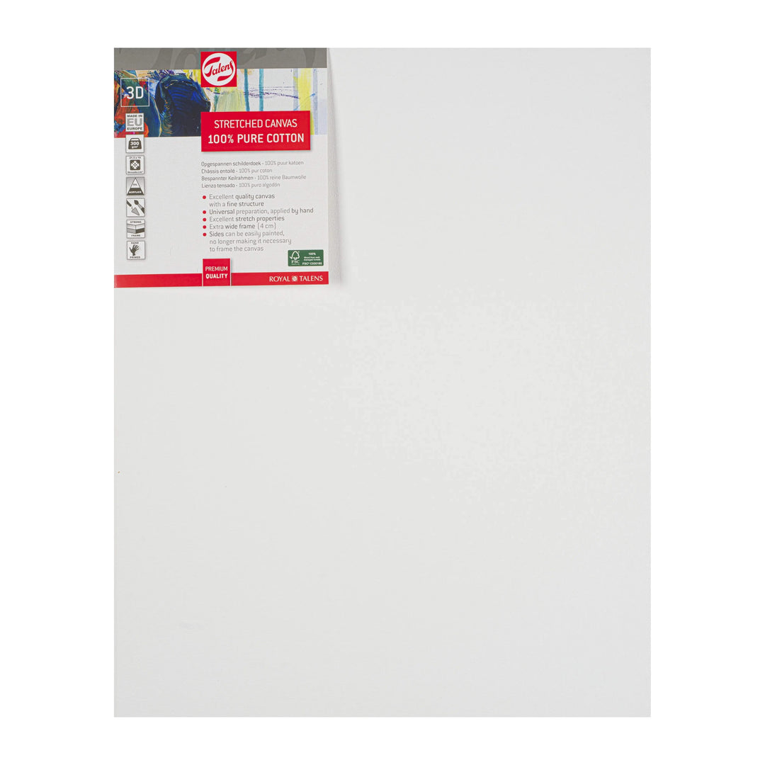 Talens Bespannter Keilrahmen Baumwolle 3D 40 x 50 cm