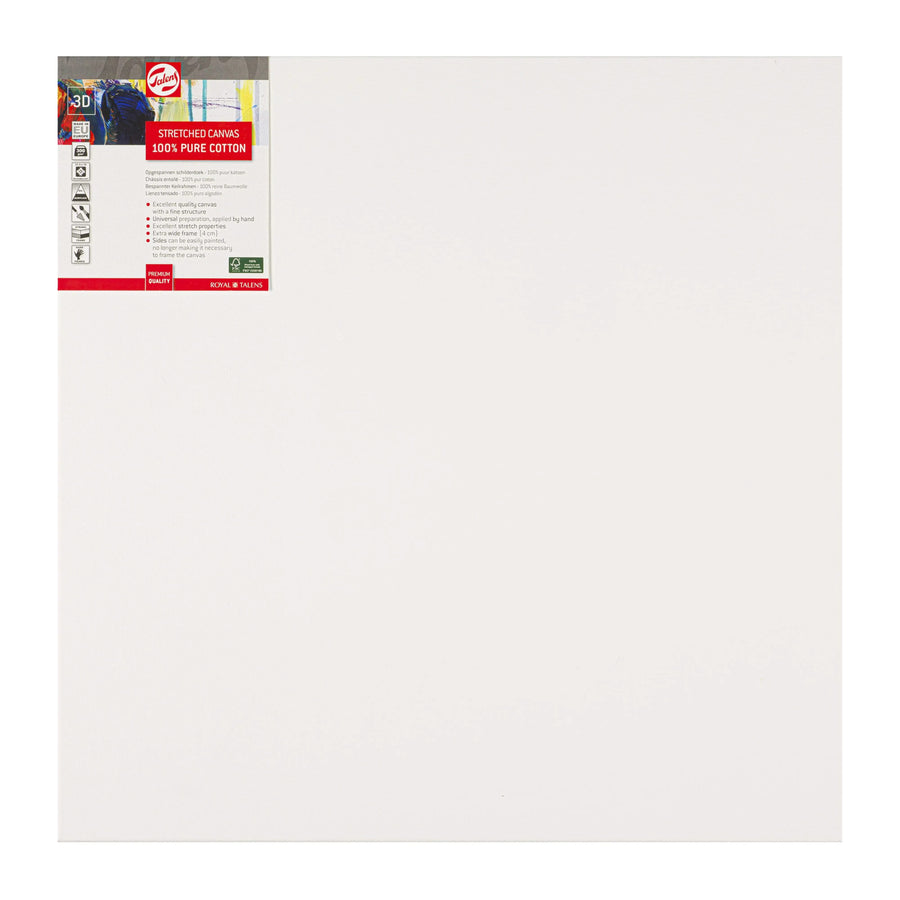 Talens Bespannter Keilrahmen Baumwolle 3D 60 x 60 cm