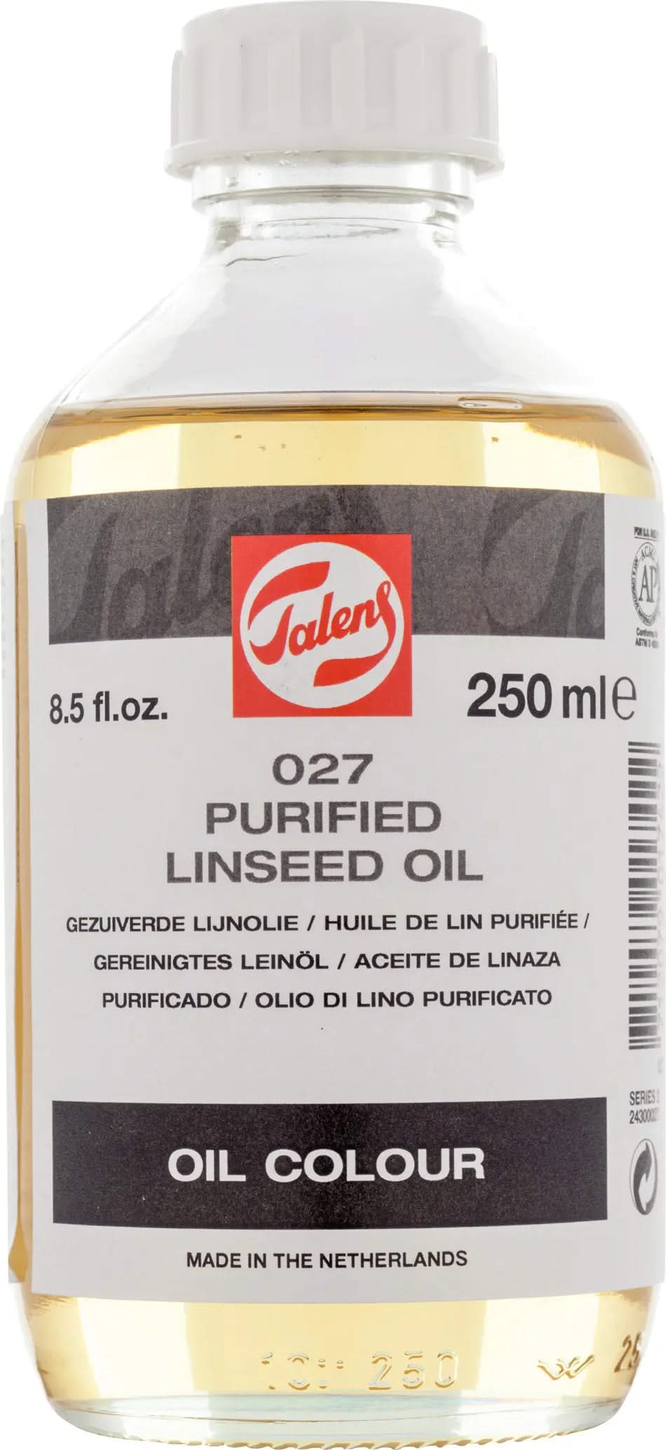 Talens Gereinigtes Leinöl 027 Flasche 250 ml