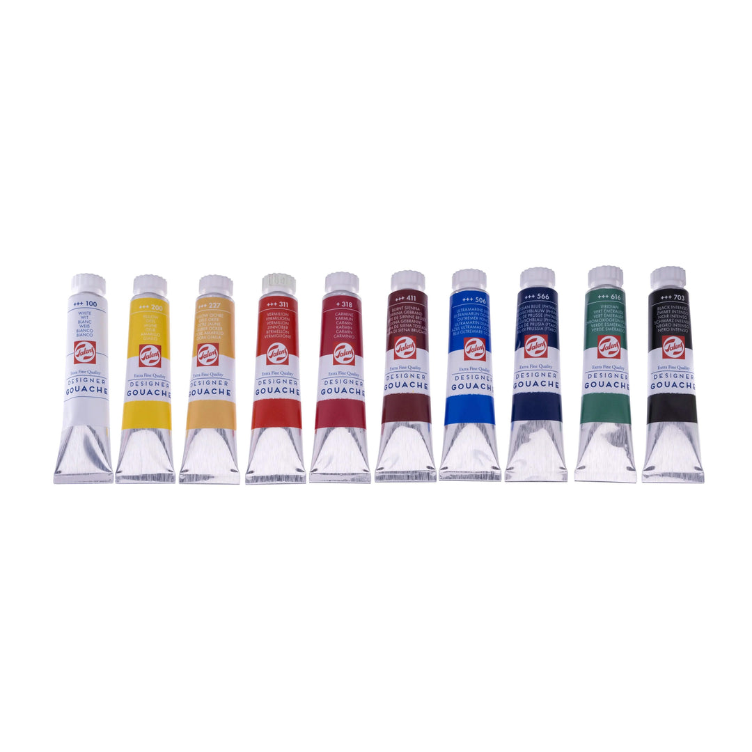 Talens Gouache Extra Fine Basis-Set | 10 x 20 ml Talens