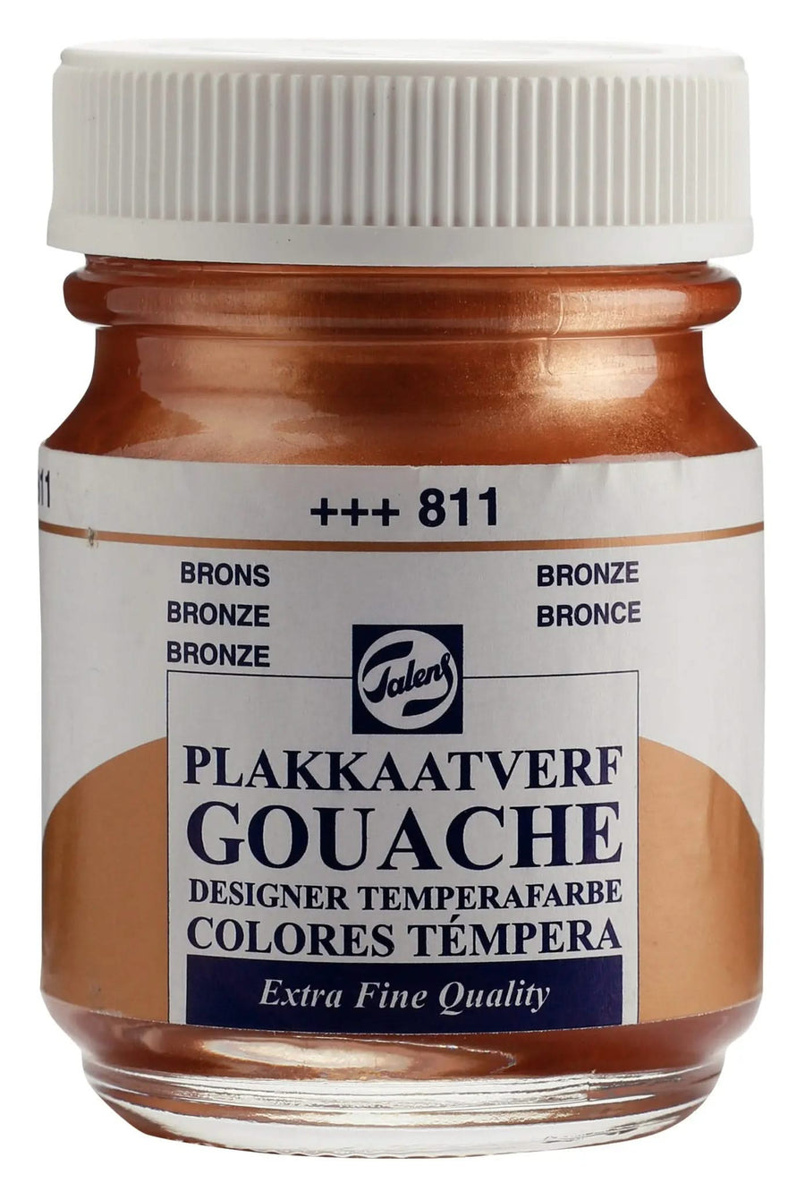Talens Gouache Extra Fine Quality Flasche 50 ml Bronze 811