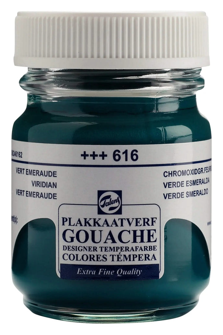 Talens Gouache Extra Fine Quality Flasche 50 ml Chromoxidgrün Feurig 616