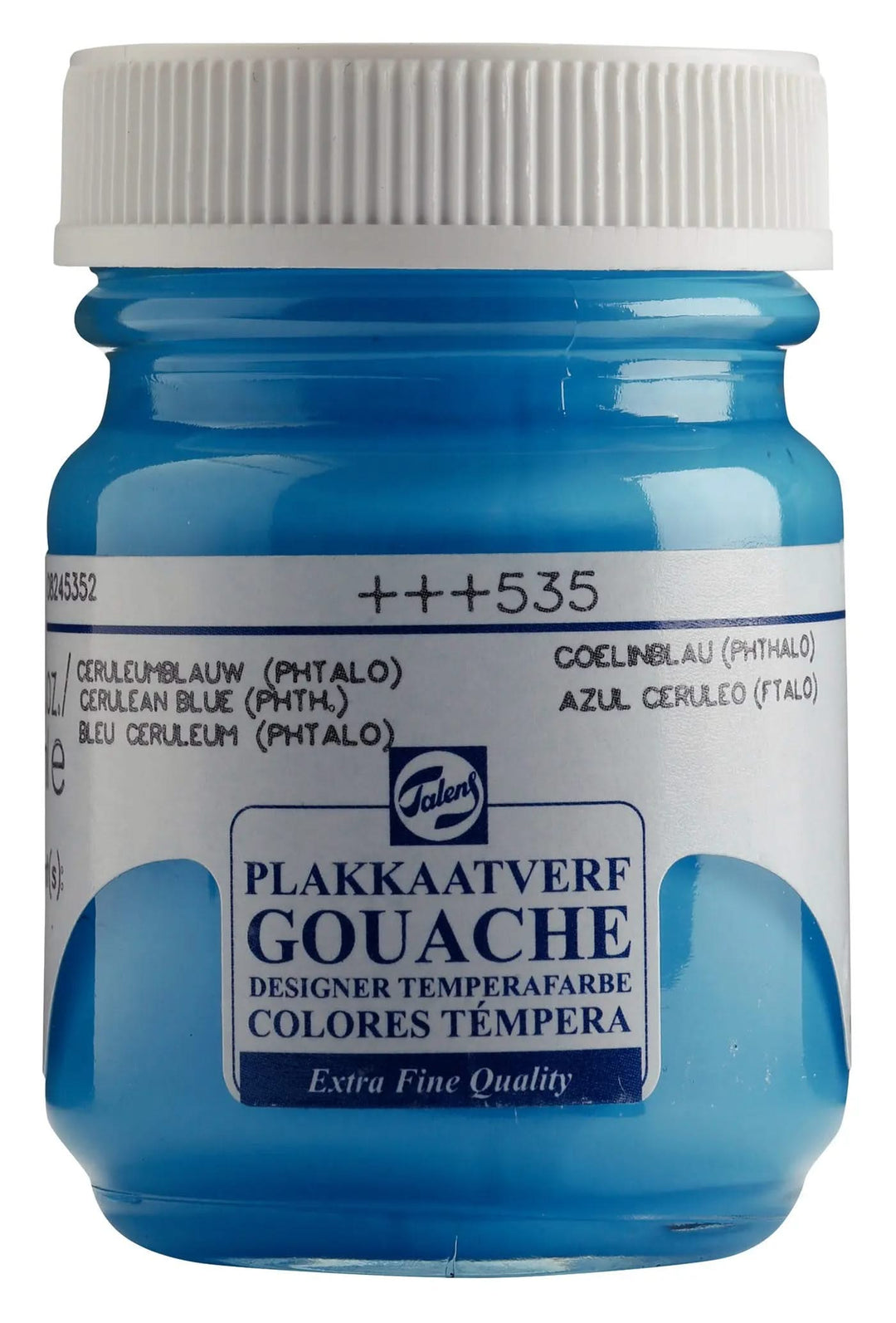 Talens Gouache Extra Fine Quality Flasche 50 ml Cölinblau (Phthalo) 535