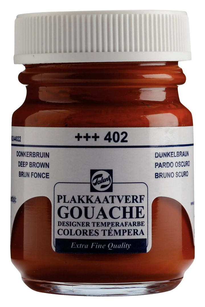 Talens Gouache Extra Fine Quality Flasche 50 ml Dunkelbraun 402