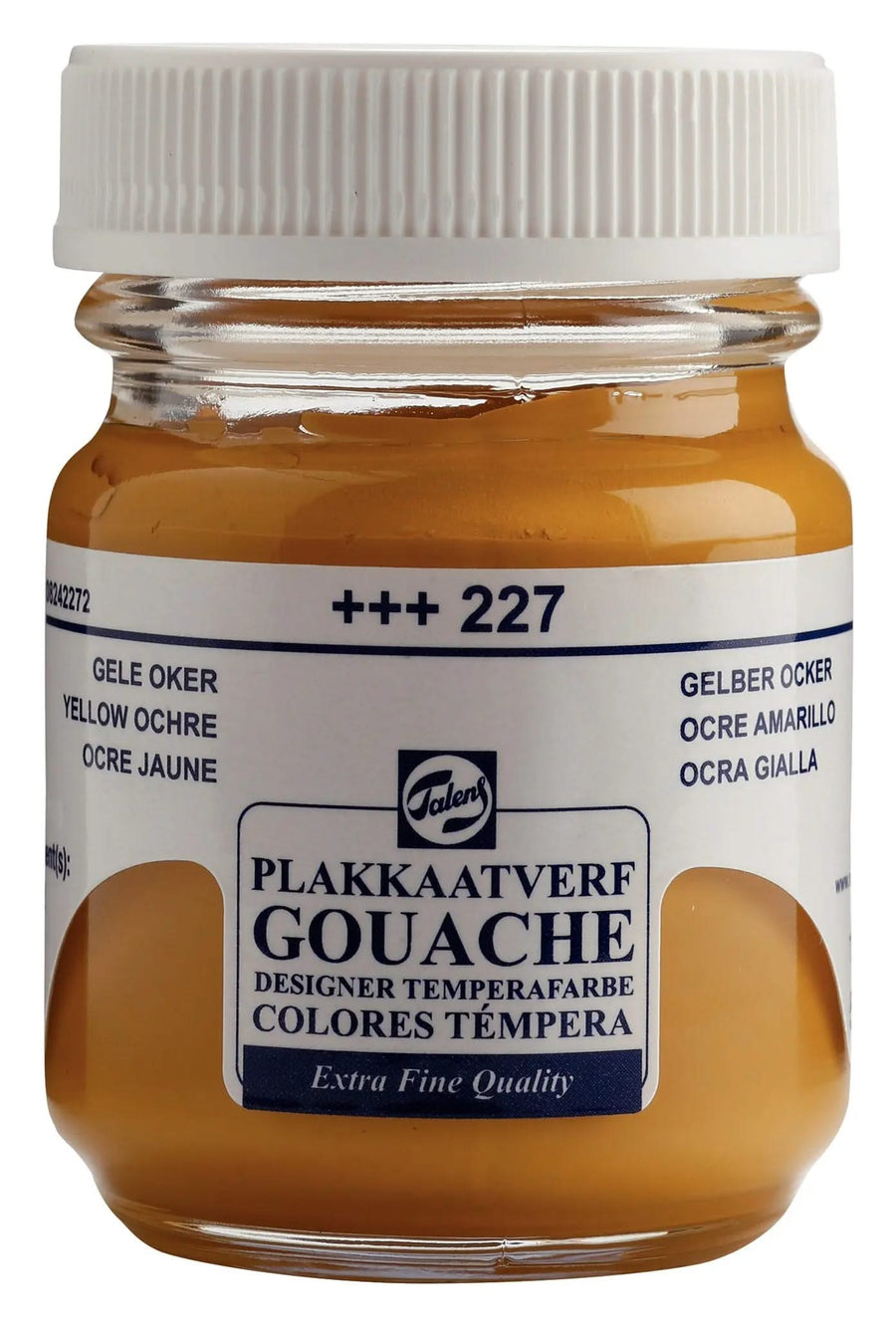 Talens Gouache Extra Fine Quality Flasche 50 ml Gelber Ocker 227