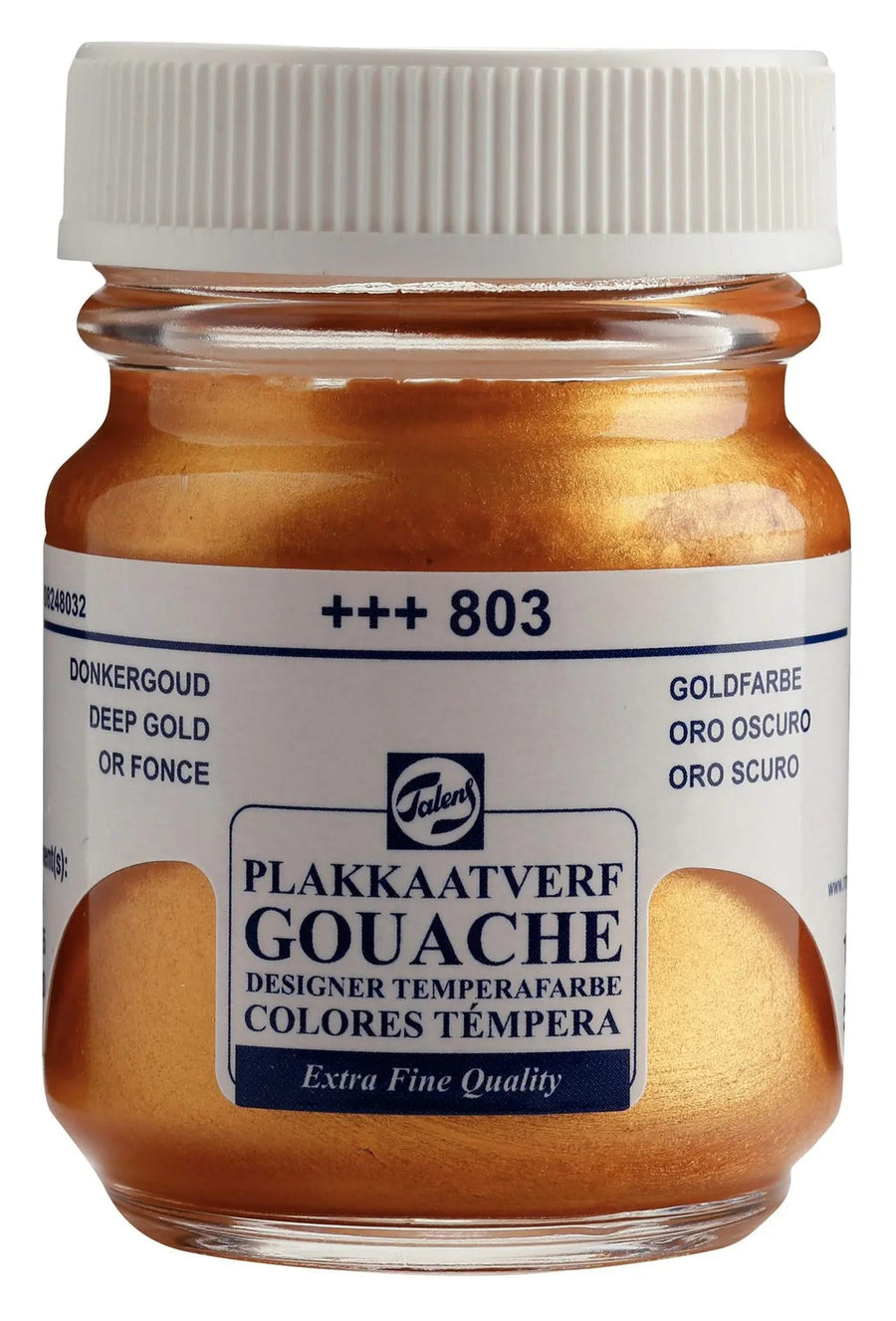 Talens Gouache Extra Fine Quality Flasche 50 ml Goldfarbe 803