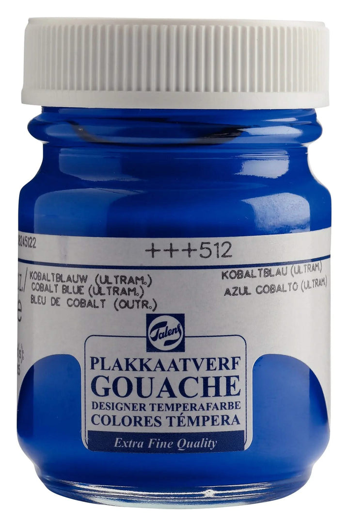 Talens Gouache Extra Fine Quality Flasche 50 ml Kobaltblau (Ultramarin) 512