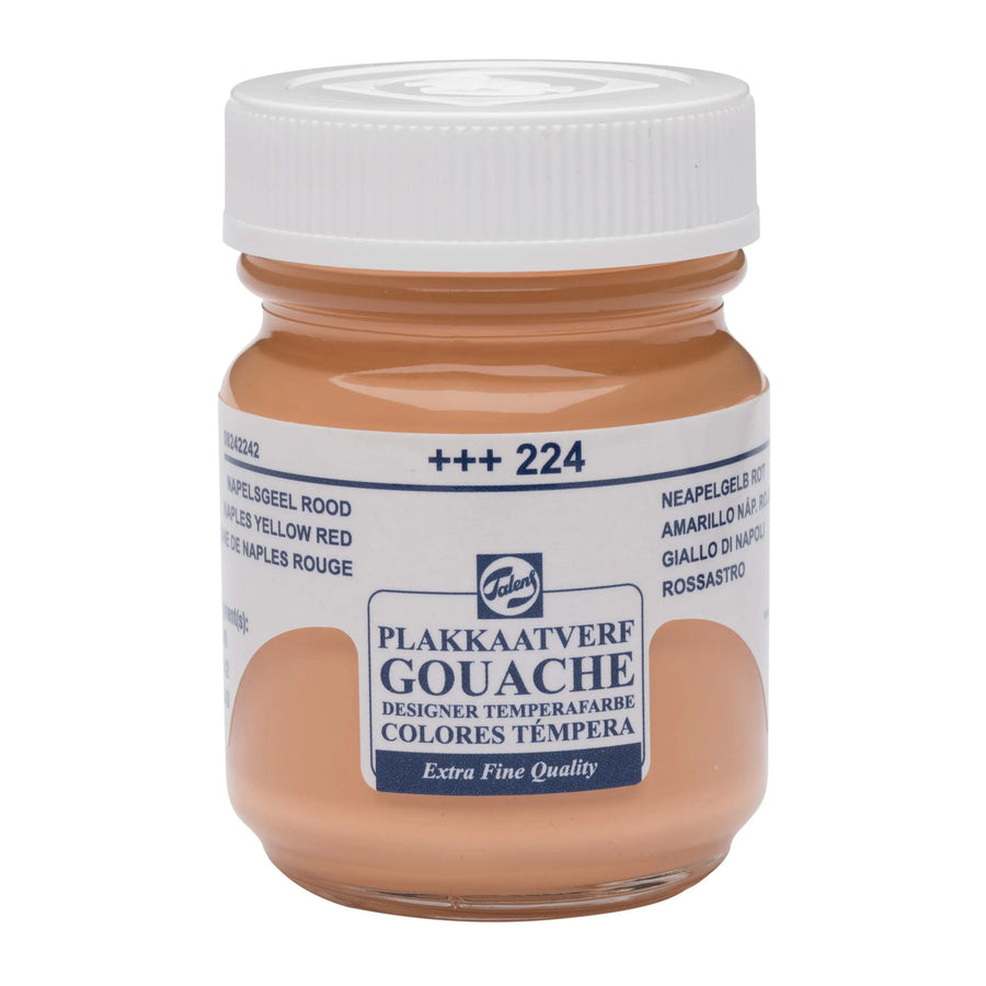 Talens Gouache Extra Fine Quality Flasche 50 ml Neapelgelb Rot 224