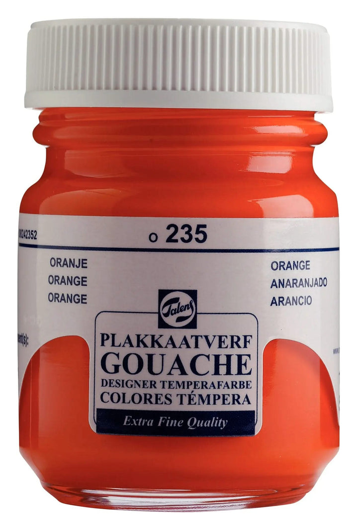 Talens Gouache Extra Fine Quality Flasche 50 ml Orange 235