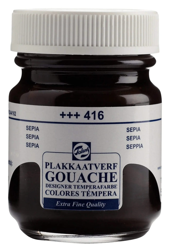 Talens Gouache Extra Fine Quality Flasche 50 ml Sepia 416