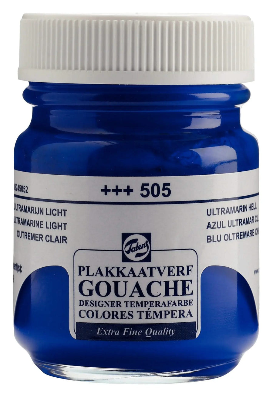 Talens Gouache Extra Fine Quality Flasche 50 ml Ultramarin Hell 505