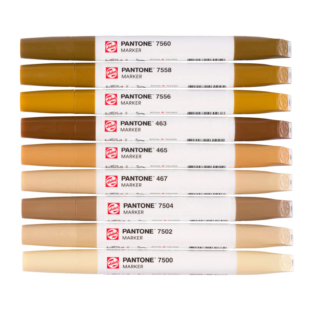 Talens | Pantone Marker Set 9x Brown Talens Pantone