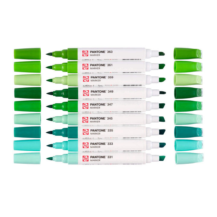 Talens | Pantone Marker Set 9x Green Talens Pantone