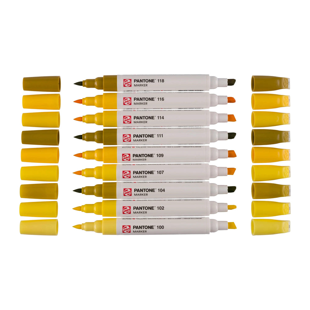 Talens | Pantone Marker Set 9x Yellow Talens Pantone