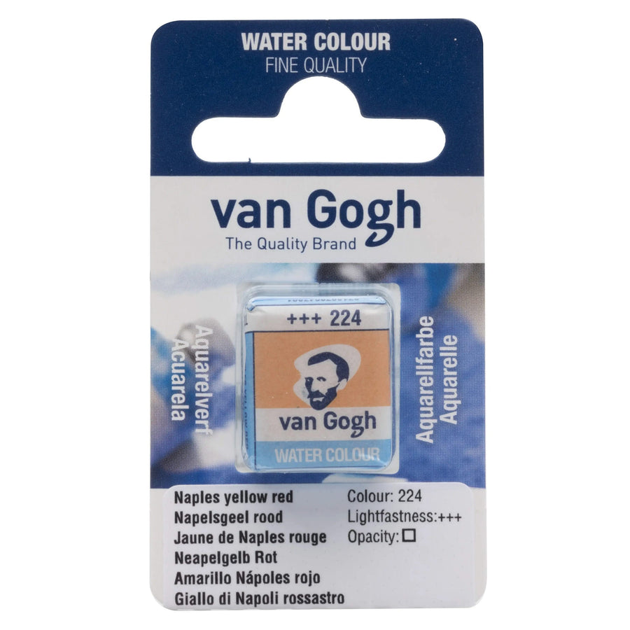 Van Gogh Aquarellfarbe Näpfchen Neapelgelb Rot 224