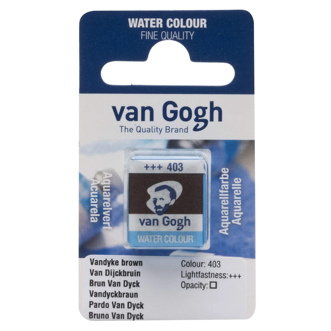 Van Gogh Aquarellfarbe Näpfchen Vandyckbraun 403