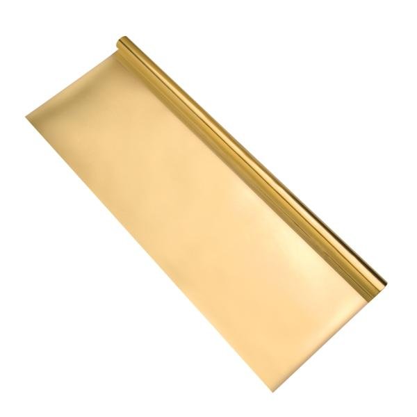 Alufolie doppels. kaschiert 50x78cm, 1 Rolle, gold/gold - Kidis Art