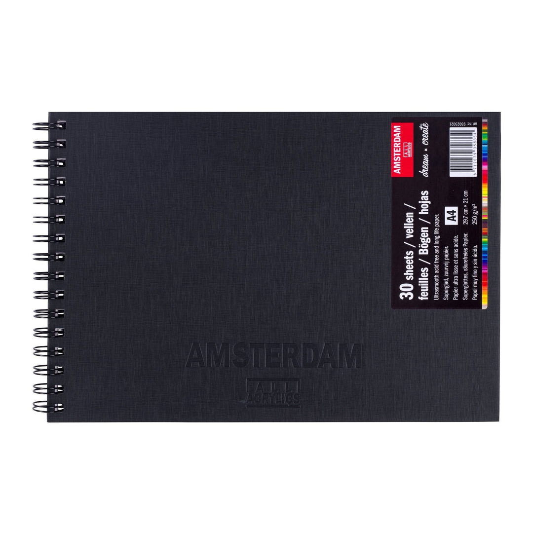 Amsterdam Skizzenbuch | 29,7 x 21 cm (A4), 250 g, 30 Blatt - Kidis Art