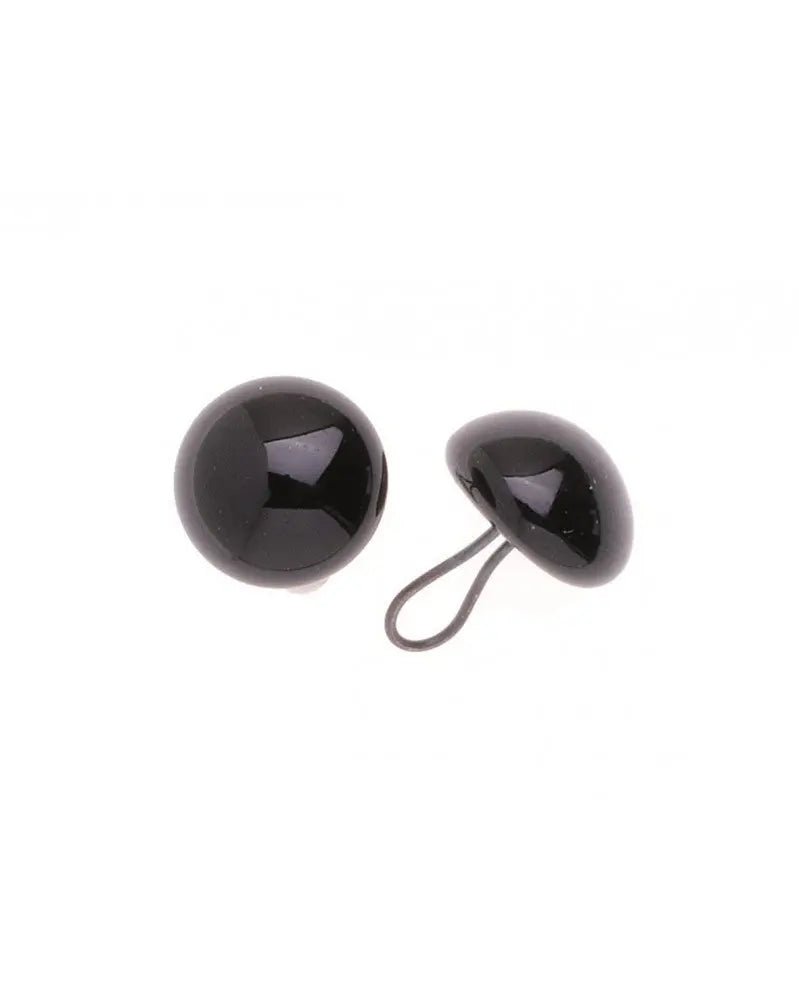 Augen Glas/Oese braun 10mm, 50 Stück - Kidis Art
