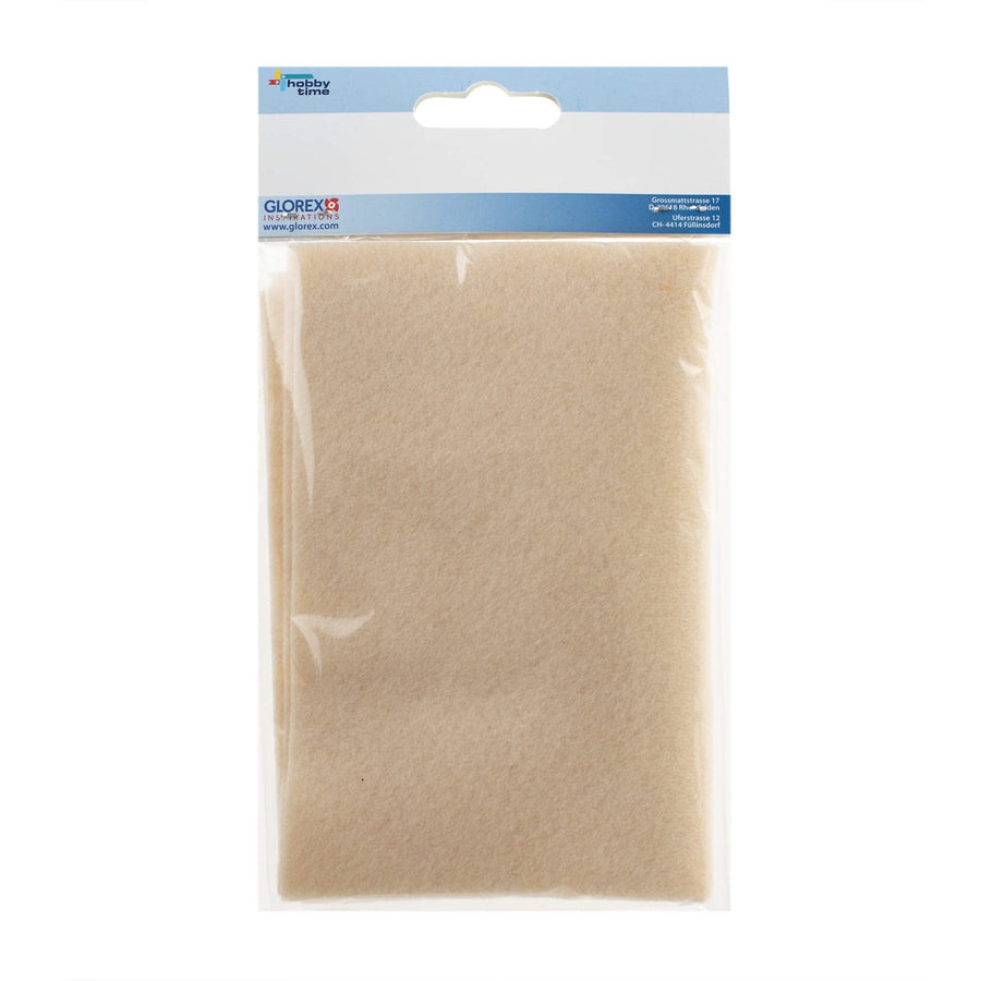Bastelfilz 20x30cm, 250g, 2St creme - Kidis Art
