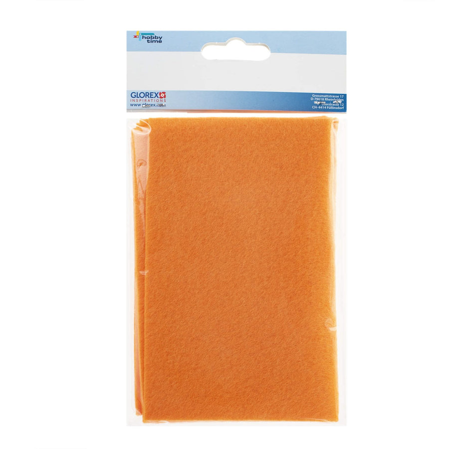 Bastelfilz 20x30cm, 250g, 2St orange - Kidis Art