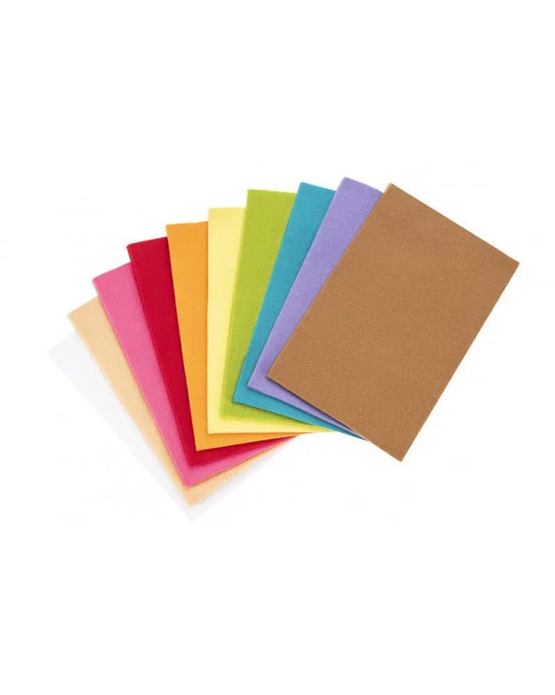 Bastelfilz 250g 50St. sortiert, 20x30cm, 100% Acryl - Kidis Art