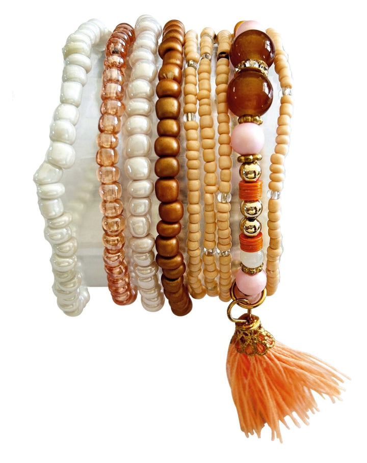 bijou4you Armband - Set, sandfarben - Kidis Art