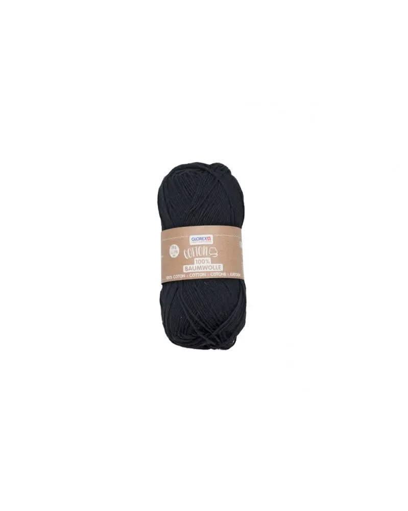 Cotton 100% Baumwolle, 50g, schwarz - Kidis Art