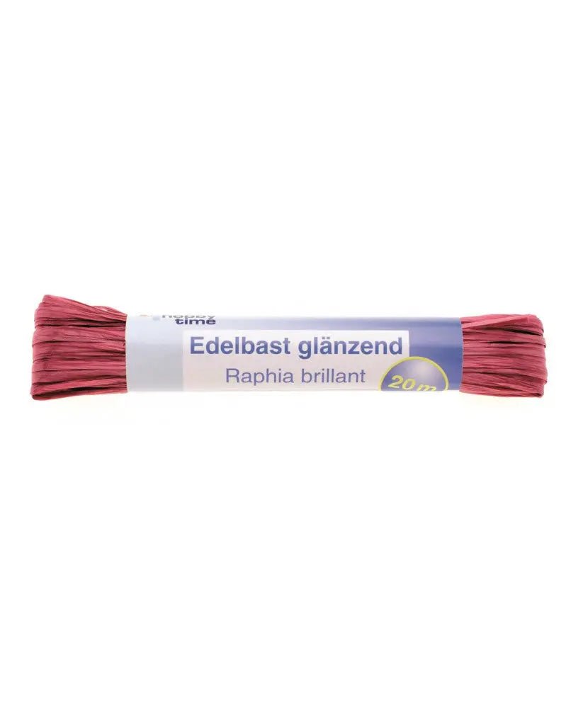 Edelbast 20m dunkelrot, glänzend Viscose 10g - Kidis Art