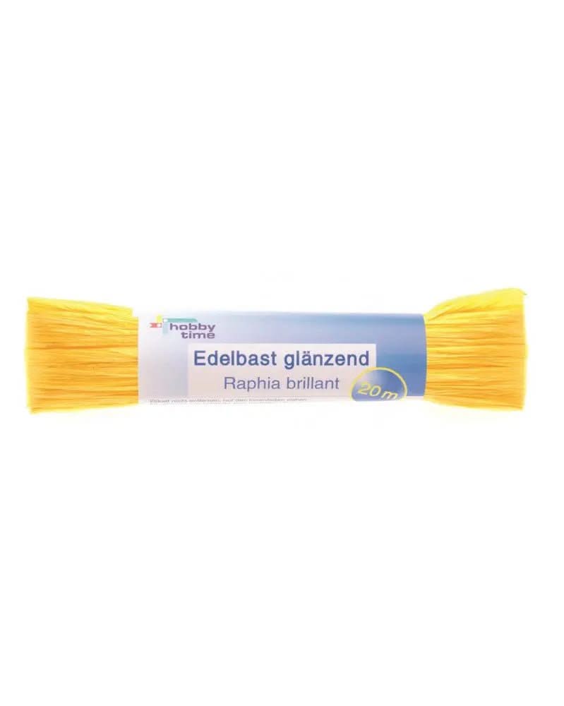 Edelbast 20m gelb, glänzend Viscose 10g - Kidis Art