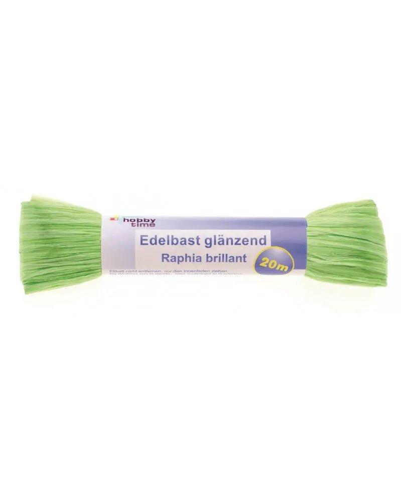Edelbast 20m lindgrün, glänzend Viscose 10g - Kidis Art