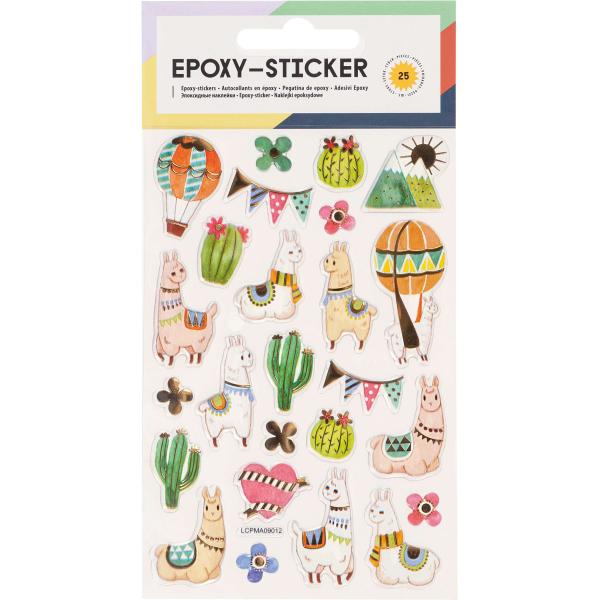 Epoxy - Sticker Alpaca 25 Sticker - Kidis Art