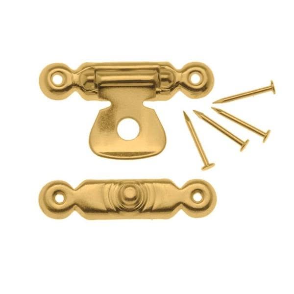 Etuiverschluss 19x26mm 2Pa mit Beschlagstiften goldfarben - Kidis Art