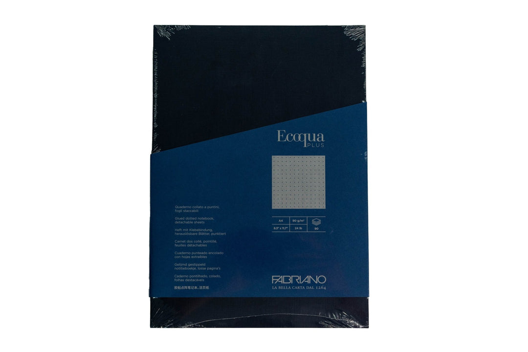 Fabriano Ecoqua Plus Block - dark blue - A4 - dots - Kidis Art