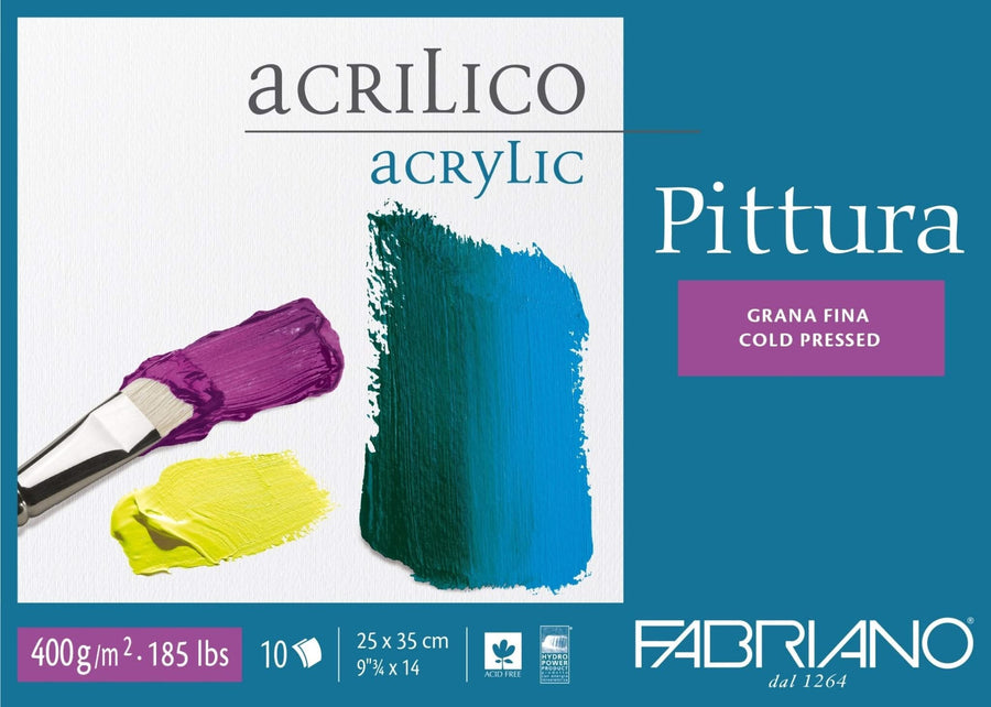 Fabriano Pittura Block - 25 x 35 cm - 400g - 10 Blatt - Kidis Art