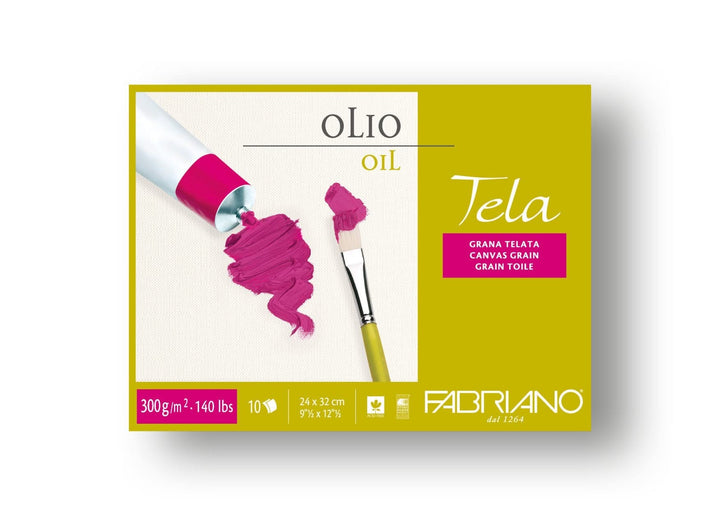 Fabriano Tela Block - 18 x 24 cm - 300g - 10 Blatt - Kidis Art