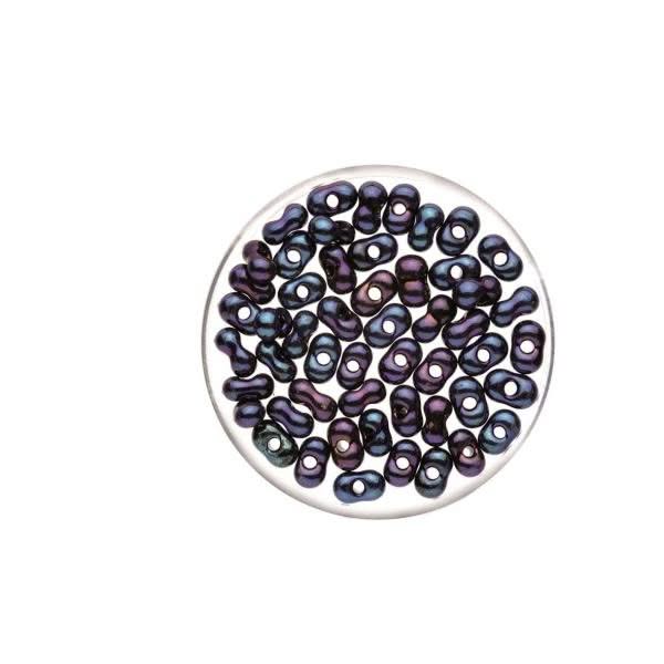 Farfalle 6,5mm blau irisierend 17g - Kidis Art