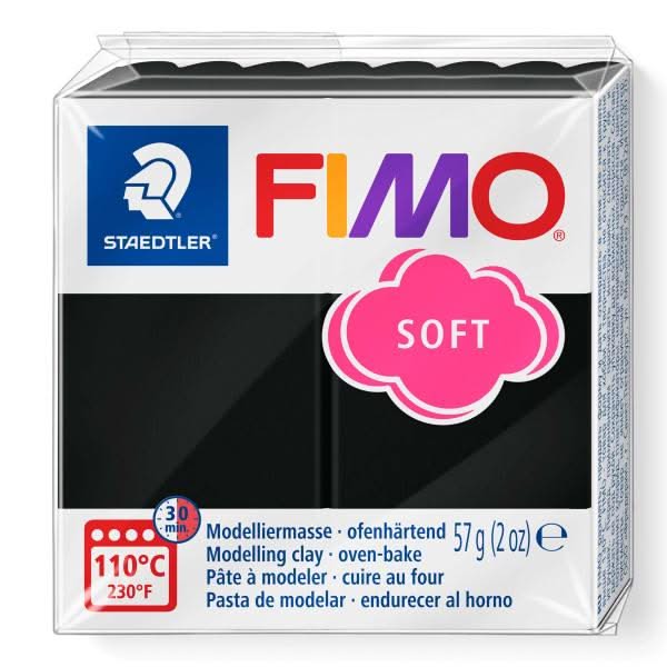 Fimo Soft 57g schwarz - Kidis Art
