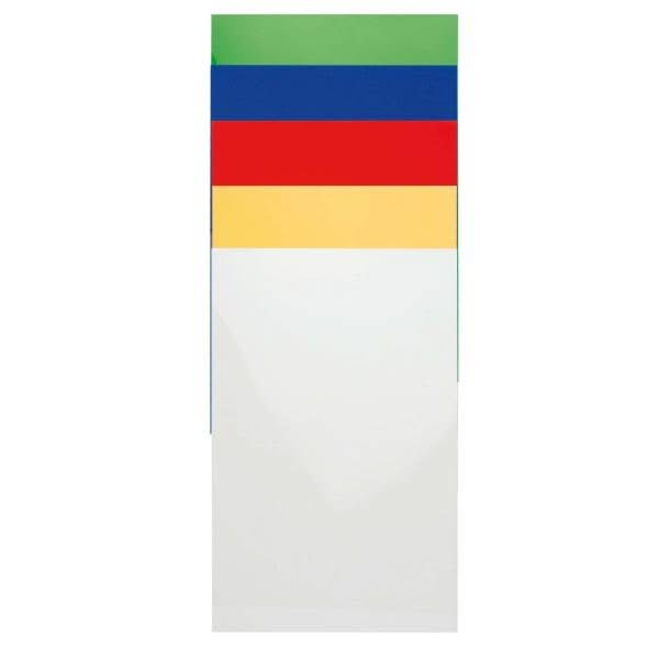 Folie transparent A3 30x42cm 0,35mm 5x2St sortiert - Kidis Art